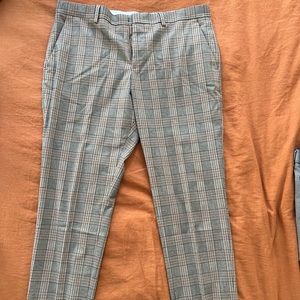 Express slim checkered dress pants, size 32x30